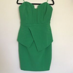 Green Strapless Dress